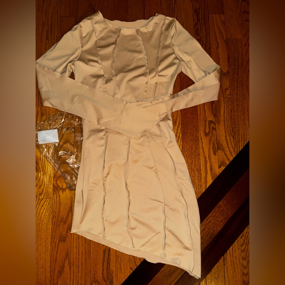 NWT Beige Slim Sheath Dress